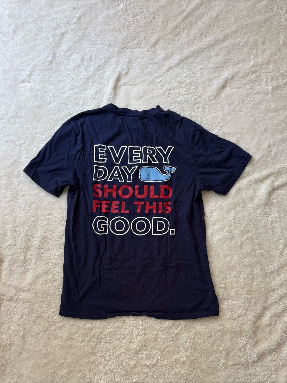 Every Day Should Feel This Good Navy Graphic Tee - Vineyard Vines